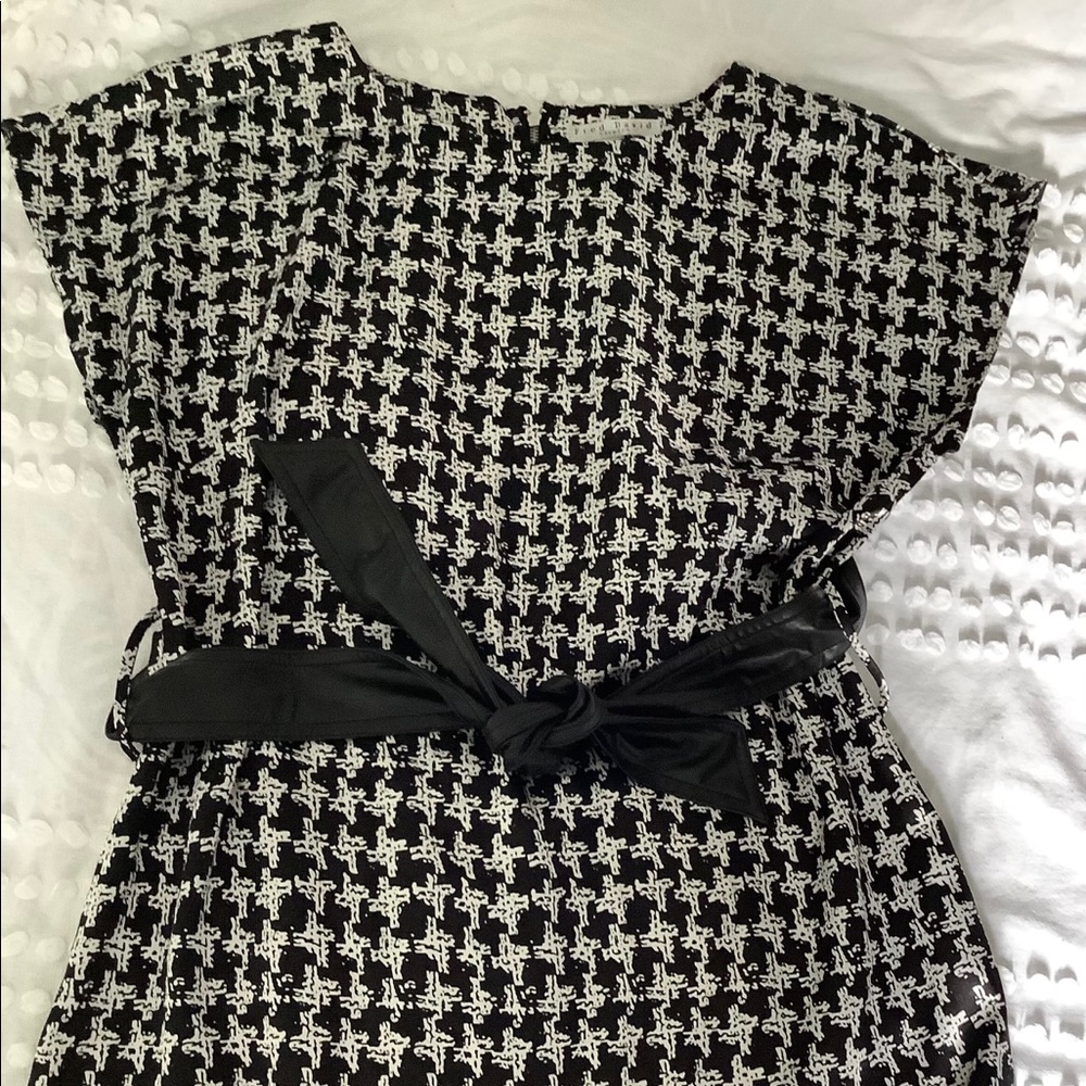 Blouse Fred David. Black & white. Look like silk